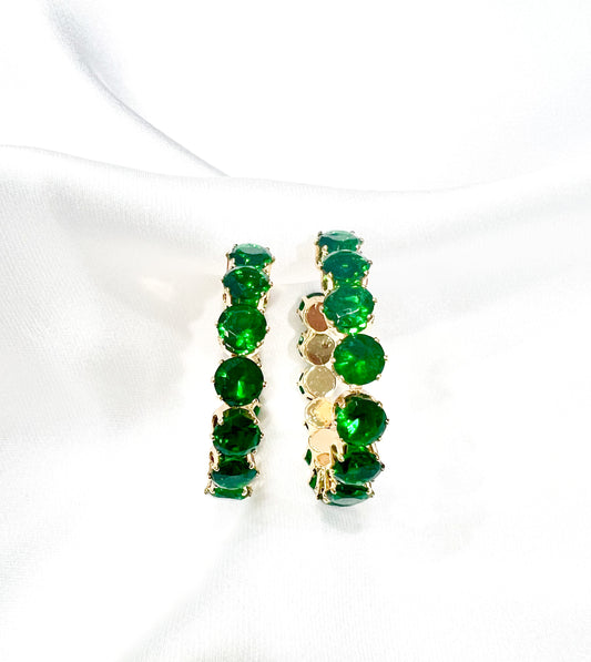 “Esmeralda” Green Gem Earrings
